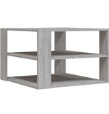 VidaXL Salontafel 59,5x59,5x40 cm bewerkt hout grijs sonoma
