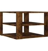 VidaXL Salontafel 59,5x59,5x40 cm bewerkt hout gerookt eikenkleurig
