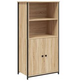 VidaXL Hoge kast 62x36x121,5 cm bewerkt hout sonoma eiken