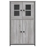 VidaXL Hoge kast 62x32x106,5 cm bewerkt hout grijs sonoma