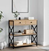 VidaXL Wandtafel 75x28x75 cm bewerkt hout sonoma eikenkleurig