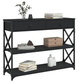 VidaXL Wandtafel 100x28x75 cm bewerkt hout zwart