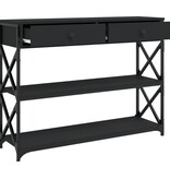 VidaXL Wandtafel 100x28x75 cm bewerkt hout zwart