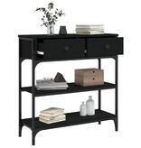 VidaXL Wandtafel 72,5x25x75 cm bewerkt hout zwart