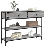 VidaXL Wandtafel 100x25x75 cm bewerkt hout grijs sonoma eikenkleurig