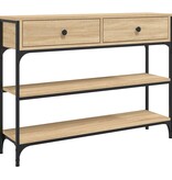 VidaXL Wandtafel 100x25x75 cm bewerkt hout sonoma eikenkleurig