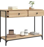VidaXL Wandtafel 100x34,5x75 cm bewerkt hout sonoma eikenkleurig
