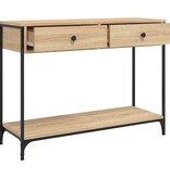 VidaXL Wandtafel 100x34,5x75 cm bewerkt hout sonoma eikenkleurig