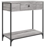 VidaXL Wandtafel 75x34,5x75 cm bewerkt hout grijs sonoma eikenkleurig