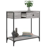 VidaXL Wandtafel 75x34,5x75 cm bewerkt hout grijs sonoma eikenkleurig