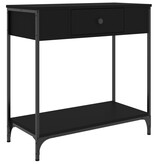 VidaXL Wandtafel 75x34,5x75 cm bewerkt hout zwart