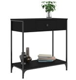 VidaXL Wandtafel 75x34,5x75 cm bewerkt hout zwart