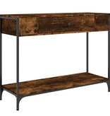 VidaXL Wandtafel 100x34,5x75 cm bewerkt hout gerookt eikenkleurig