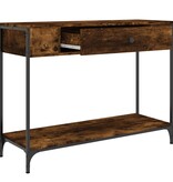 VidaXL Wandtafel 100x34,5x75 cm bewerkt hout gerookt eikenkleurig