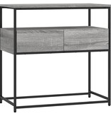 VidaXL Wandtafel 75x40x75 cm bewerkt hout grijs sonoma eikenkleurig