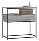 VidaXL Wandtafel 75x40x75 cm bewerkt hout grijs sonoma eikenkleurig