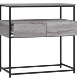VidaXL Wandtafel 75x40x75 cm bewerkt hout grijs sonoma eikenkleurig