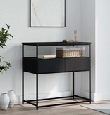 VidaXL Wandtafel 75x40x75 cm bewerkt hout zwart