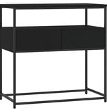 VidaXL Wandtafel 75x40x75 cm bewerkt hout zwart