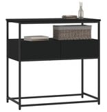 VidaXL Wandtafel 75x40x75 cm bewerkt hout zwart