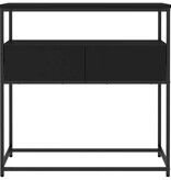 VidaXL Wandtafel 75x40x75 cm bewerkt hout zwart