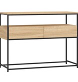 VidaXL Wandtafel 100x40x75 cm bewerkt hout sonoma eikenkleurig