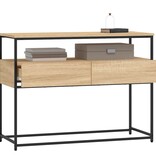 VidaXL Wandtafel 100x40x75 cm bewerkt hout sonoma eikenkleurig