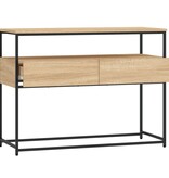 VidaXL Wandtafel 100x40x75 cm bewerkt hout sonoma eikenkleurig