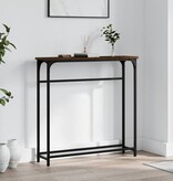 VidaXL Wandtafel 75x19,5x75 cm bewerkt hout bruin eikenkleur