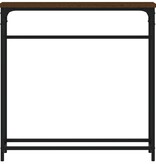 VidaXL Wandtafel 75x19,5x75 cm bewerkt hout bruin eikenkleur