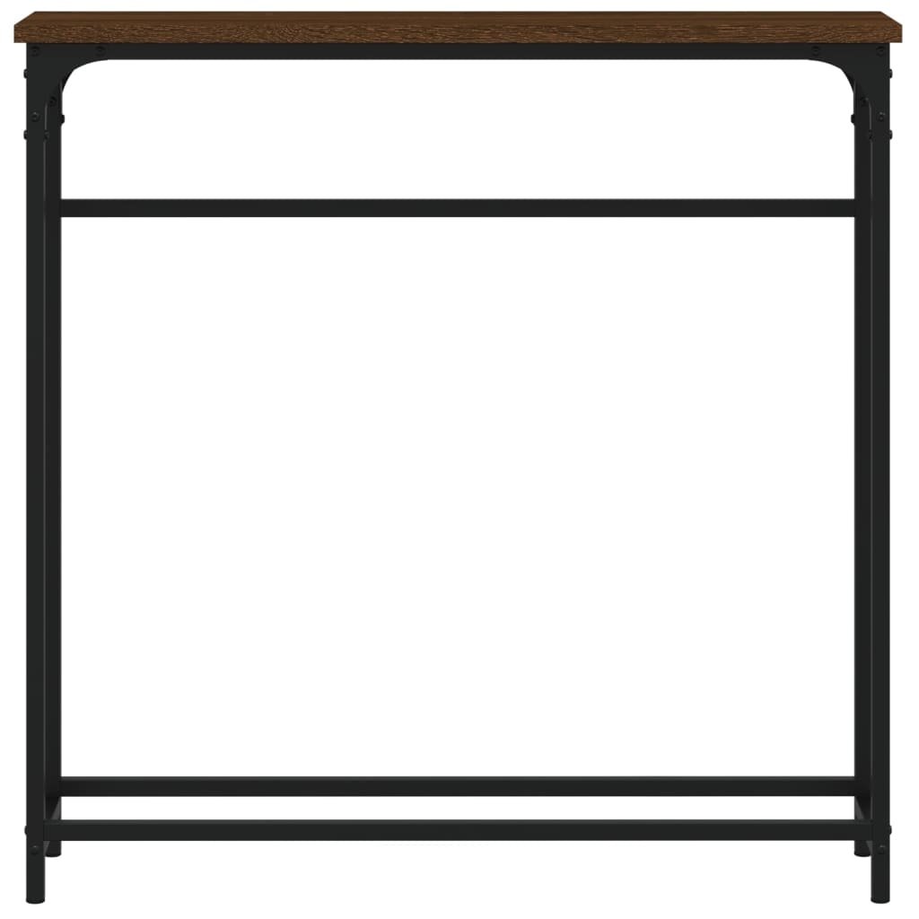 VidaXL Wandtafel 75x19,5x75 cm bewerkt hout bruin eikenkleur