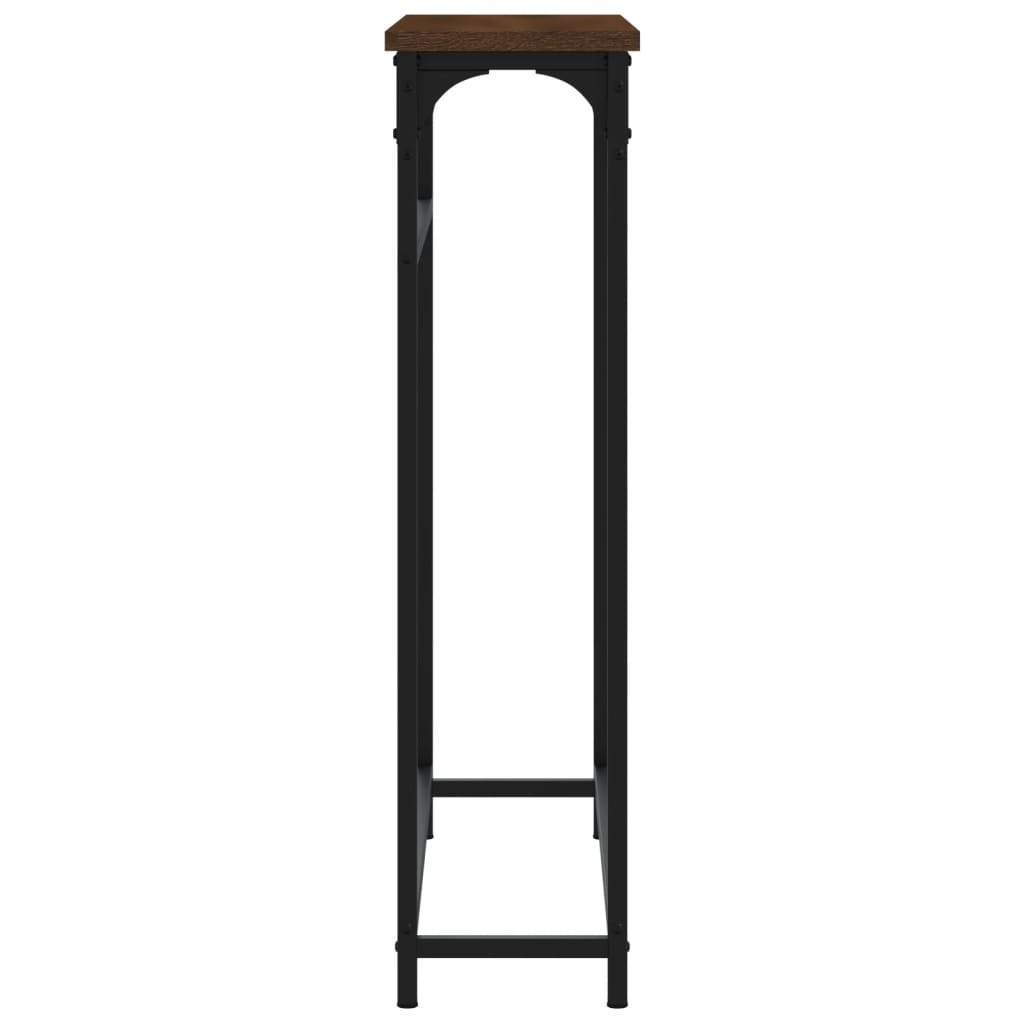 VidaXL Wandtafel 75x19,5x75 cm bewerkt hout bruin eikenkleur