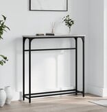 VidaXL Wandtafel 75x19,5x75 cm bewerkt hout grijs sonoma eikenkleurig