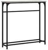 VidaXL Wandtafel 75x19,5x75 cm bewerkt hout grijs sonoma eikenkleurig