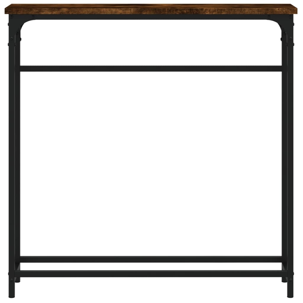 VidaXL Wandtafel 75x19,5x75 cm bewerkt hout gerookt eikenkleurig