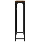 VidaXL Wandtafel 75x19,5x75 cm bewerkt hout gerookt eikenkleurig