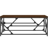 VidaXL Salontafel 100x50x40 cm bewerkt hout bruineiken