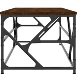 VidaXL Salontafel 100x50x40 cm bewerkt hout bruineiken