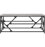 VidaXL Salontafel 100x50x40 cm bewerkt hout grijs sonoma eikenkleurig