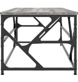 VidaXL Salontafel 100x50x40 cm bewerkt hout grijs sonoma eikenkleurig