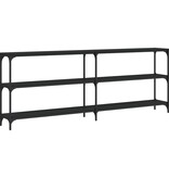 VidaXL Wandtafel 200x29x75 cm bewerkt hout zwart