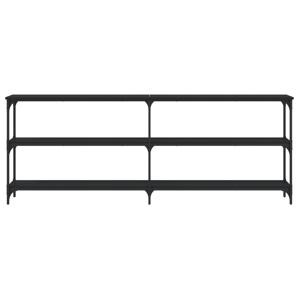 VidaXL Wandtafel 200x29x75 cm bewerkt hout zwart