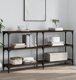 VidaXL Wandtafel 150x29x75 cm bewerkt hout bruin eikenkleur