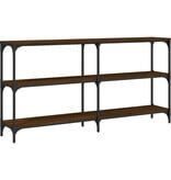 VidaXL Wandtafel 150x29x75 cm bewerkt hout bruin eikenkleur