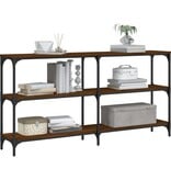 VidaXL Wandtafel 150x29x75 cm bewerkt hout bruin eikenkleur