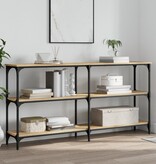 VidaXL Wandtafel 150x29x75 cm bewerkt hout sonoma eikenkleurig