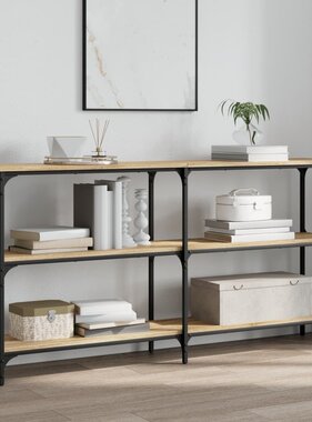 VidaXL Wandtafel 150x29x75 cm bewerkt hout sonoma eikenkleurig