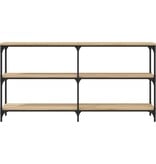 VidaXL Wandtafel 150x29x75 cm bewerkt hout sonoma eikenkleurig
