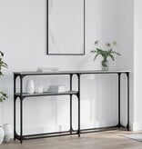 VidaXL Wandtafel 145x22,5x75 cm bewerkt hout grijs sonoma eikenkleurig