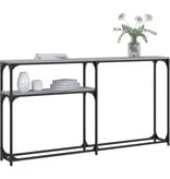 VidaXL Wandtafel 145x22,5x75 cm bewerkt hout grijs sonoma eikenkleurig